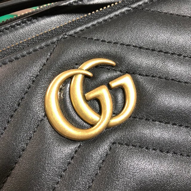 Gucci經典款女包 453878 古馳新款Marmont單肩斜挎小包 Gucci信封包 gucci兩包合一手拿包  gqy2530